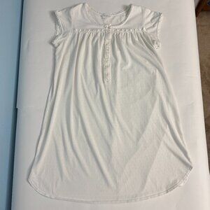 Miss Elaine Vintage Nightgown Ribbon and Lace Trim Cap Sleeve Size 1X